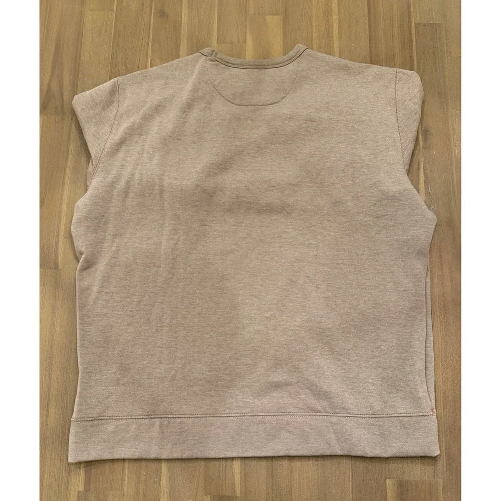 Jachs New York Mens XL Tan Heathered Crewneck Sweatshirt 1437788‎ Long Sleeve
